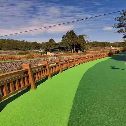 贵阳市环保透水地坪厂家透水混凝土材料彩色透水地坪施工